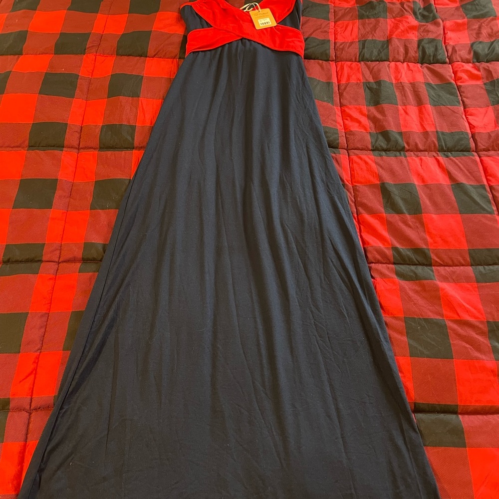 NWT women’s medium Hot Product halter style maxi dress